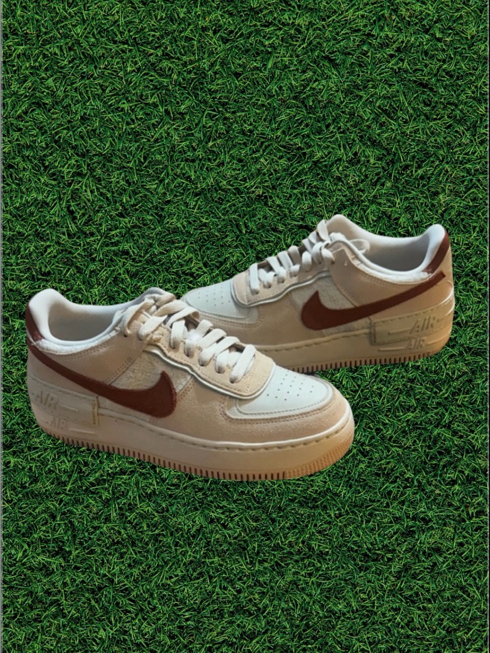 Nike Air Force 1 Low Cream and Red Men's Sneakers